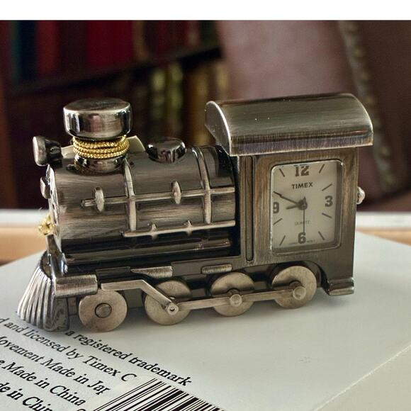 Timex Collectible Train Mini Clock NIB - Picture 1 of 3